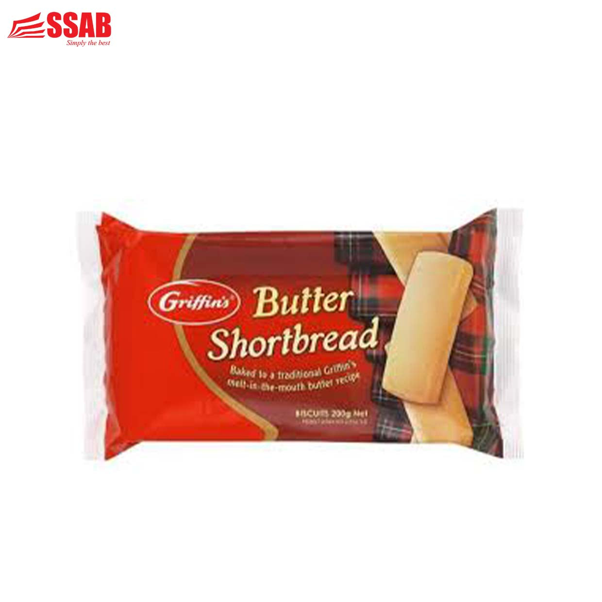 "GRIFFINS BUTTER SHORTBREAD BISCUIT 200g"