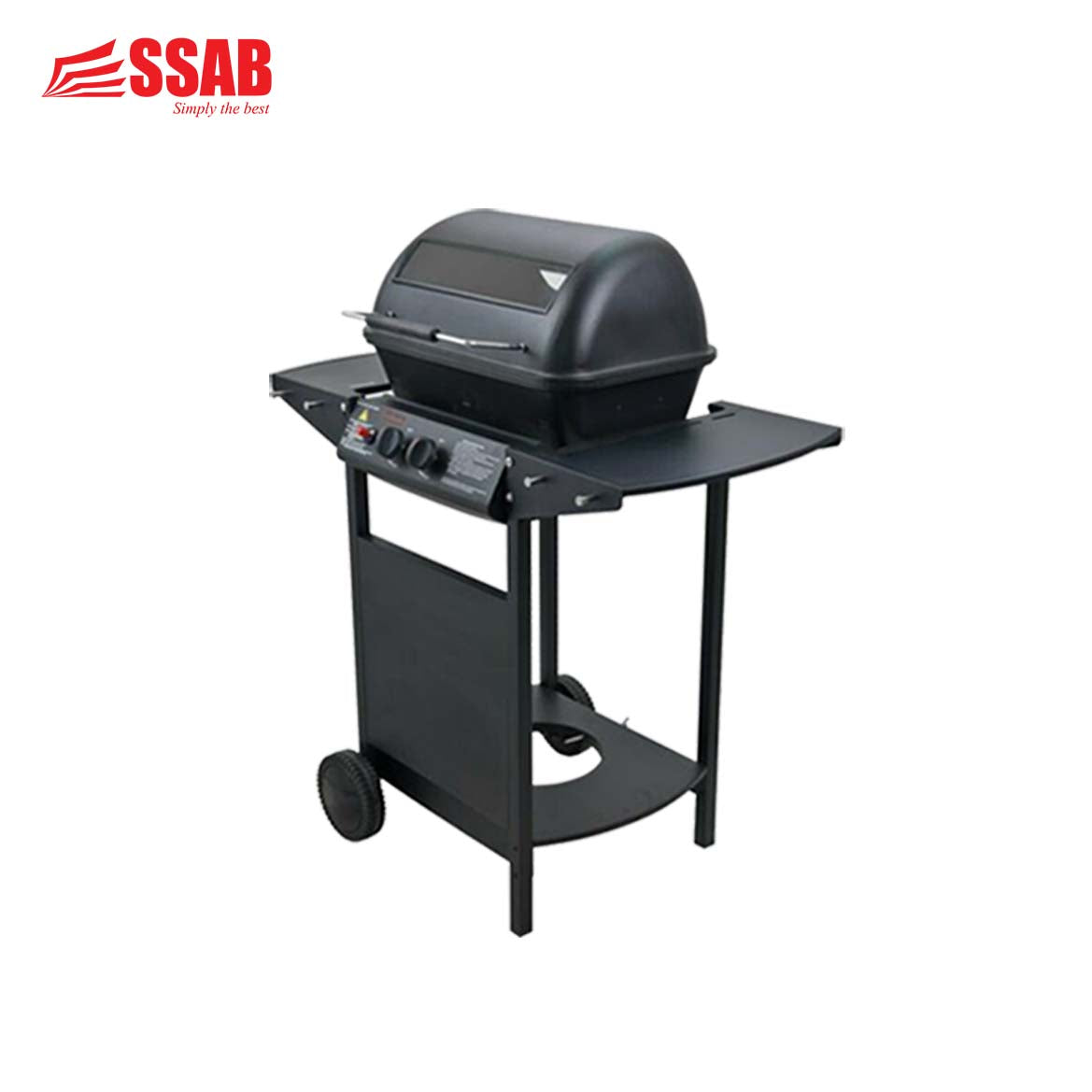 JUMBUCK 2 BURNER BBQ WITH GLASS WINDOW