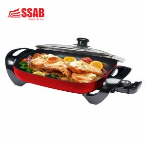Electric Skillet Frypan-Red