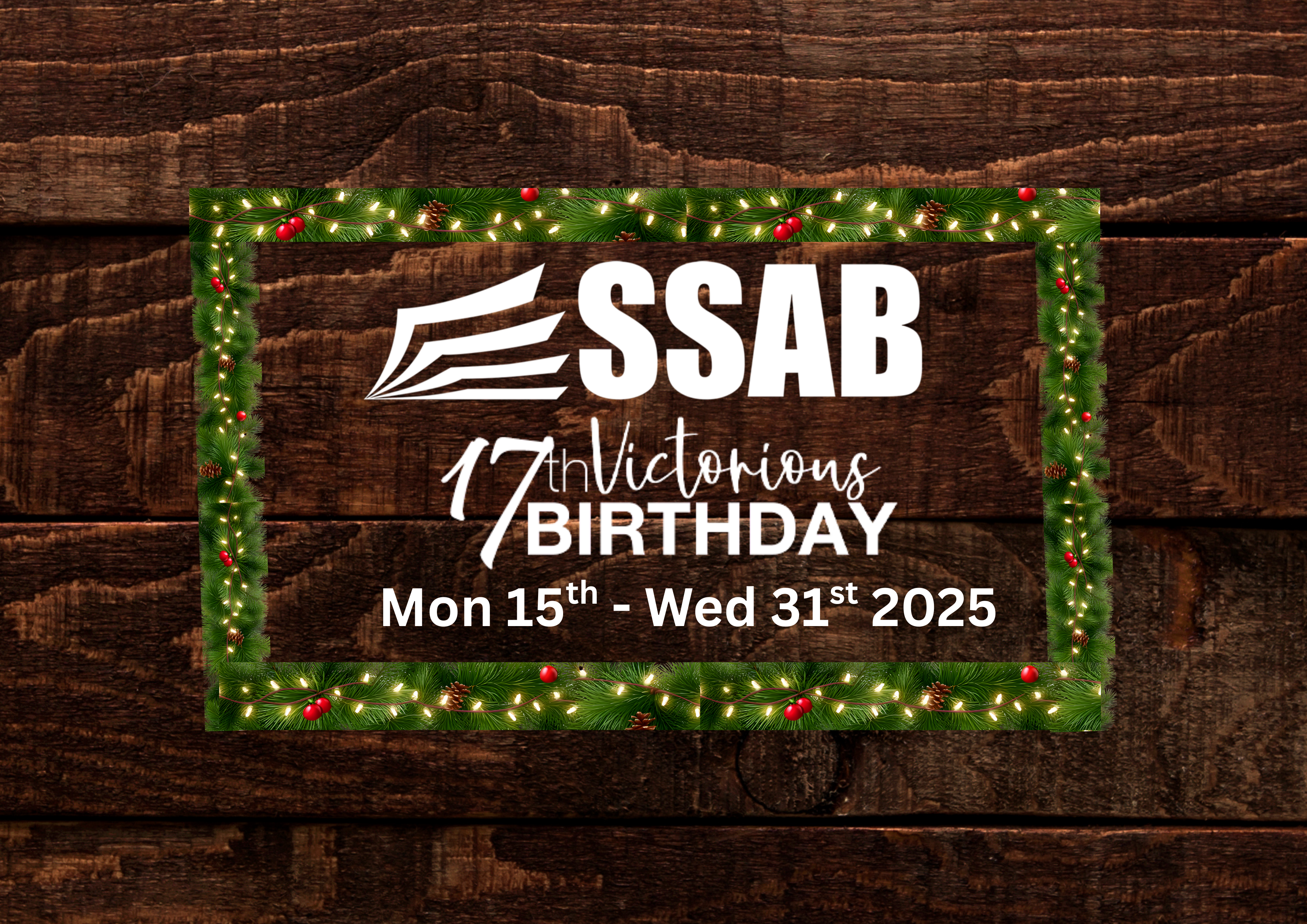 SSAB 17th Victorious Birthday Christmas 2025