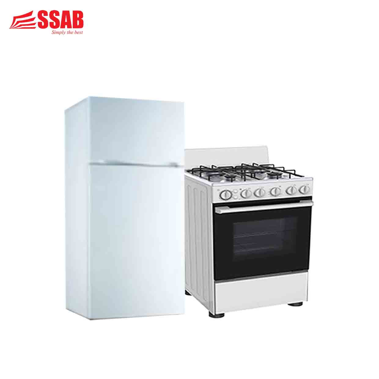 COOLE GAS 4 BURNER OVEN & COOLEX REFRIGERTOR