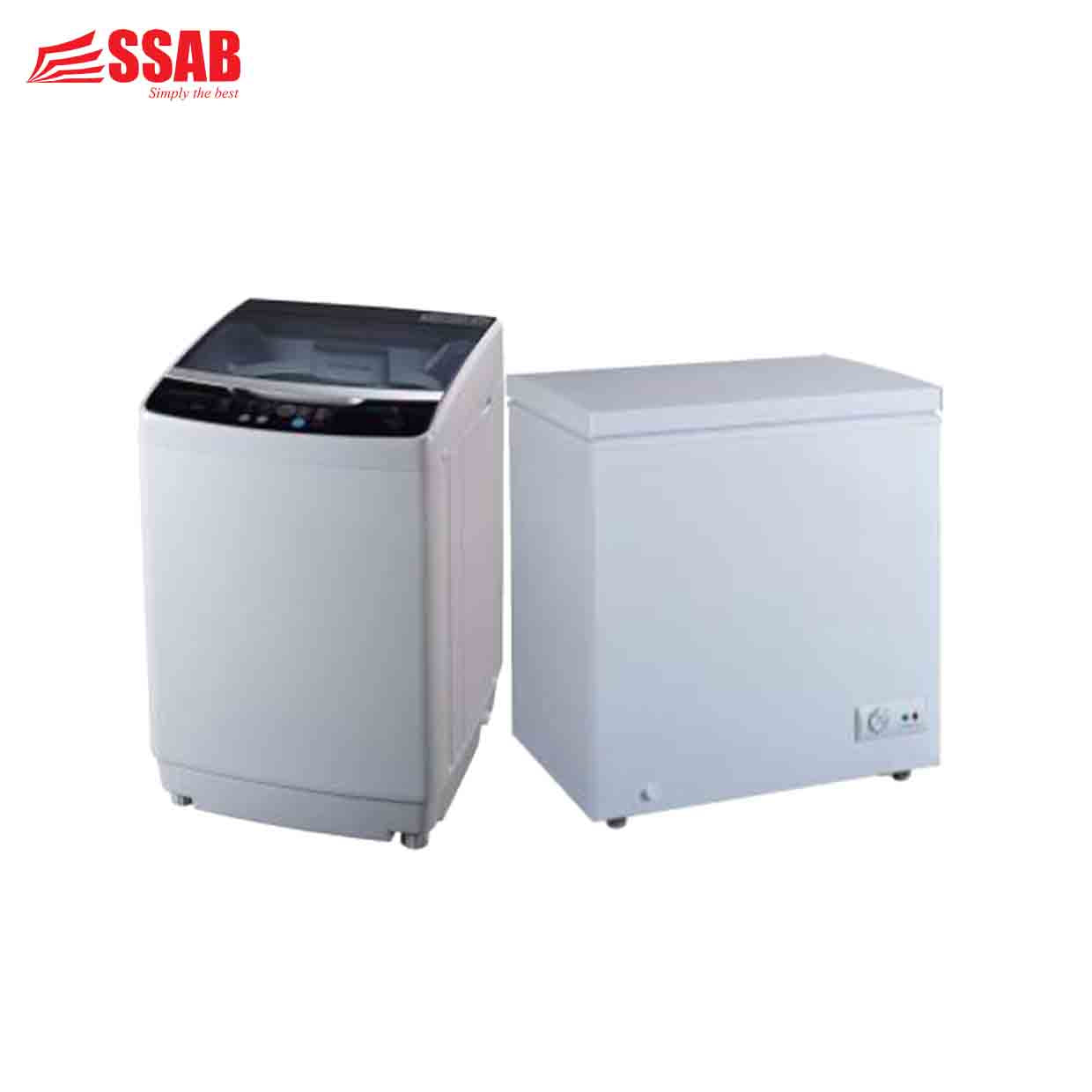 CLEANEX WASHING MACHINE 8KG & COOLEX CHEST FREEZER