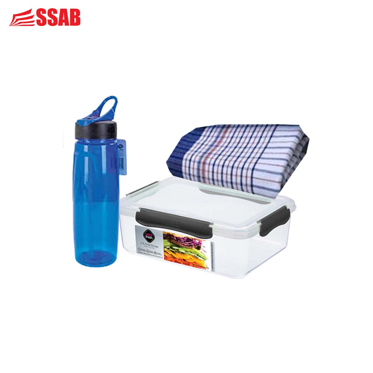 1 X GLT COMMERCIAL TEA TOWELS/VISTO 2.3L CONTAINER/DRINKING BOTTLE 750ML
