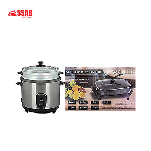 COOLEX ELECTRIC FRYPAN GEVI RICE COOKER 1.8L