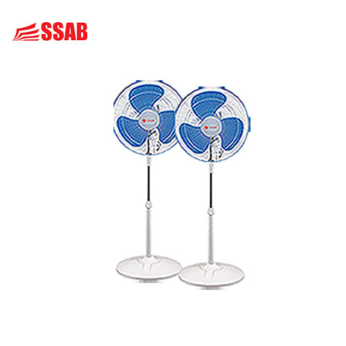 2 X COOLEX 16" STAND FAN WHITE