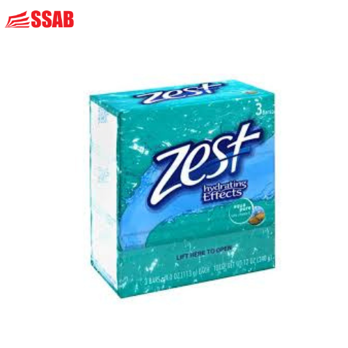 ZEST BATH 3-BAR - AQUA 4.0OZ