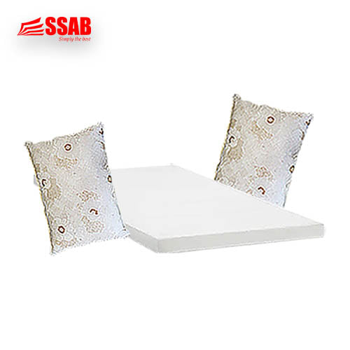 2X SWI PILLOWS/SWI SINGLE FOAM MATTRESS 2INCH