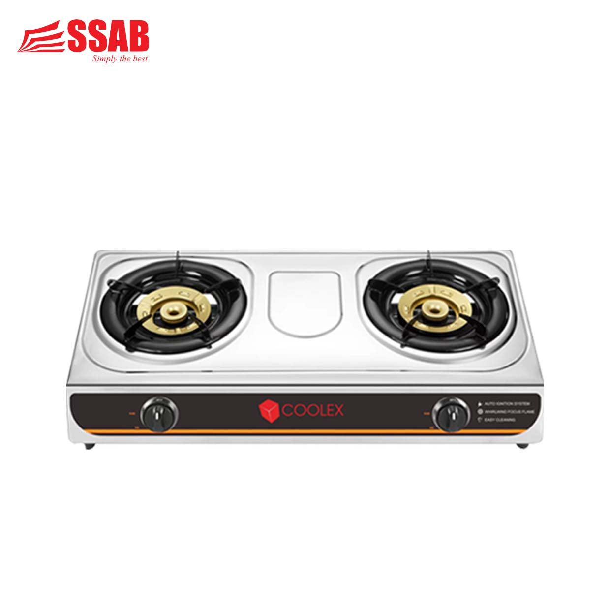 COOLEX ALUNIUM GAS STOVE 2-BURNER