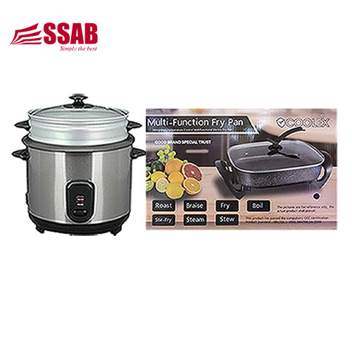 COOLEX ELECTRIC FRYPAN GEVI RICE COOKER 1.8L