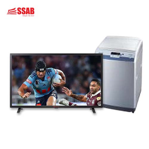 CLEANEX WASHNG MACHINE 12KG/COOLEX 32" SMART TV
