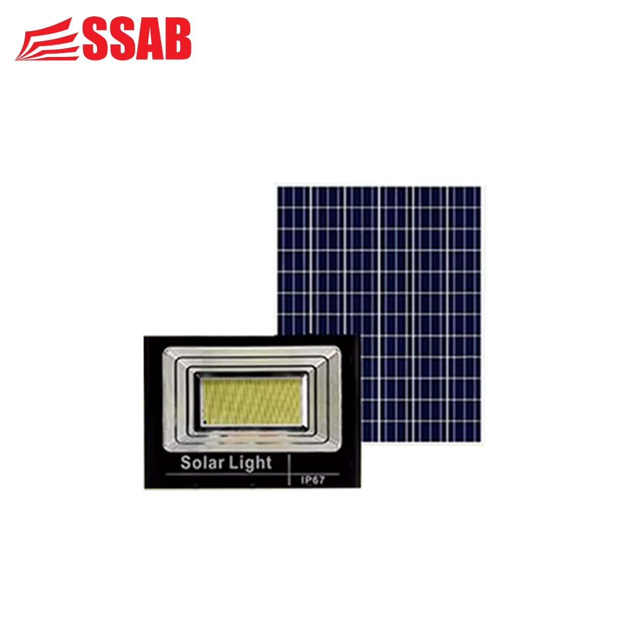 SOLAR FLOOD LIGHT WITH PANEL 80W