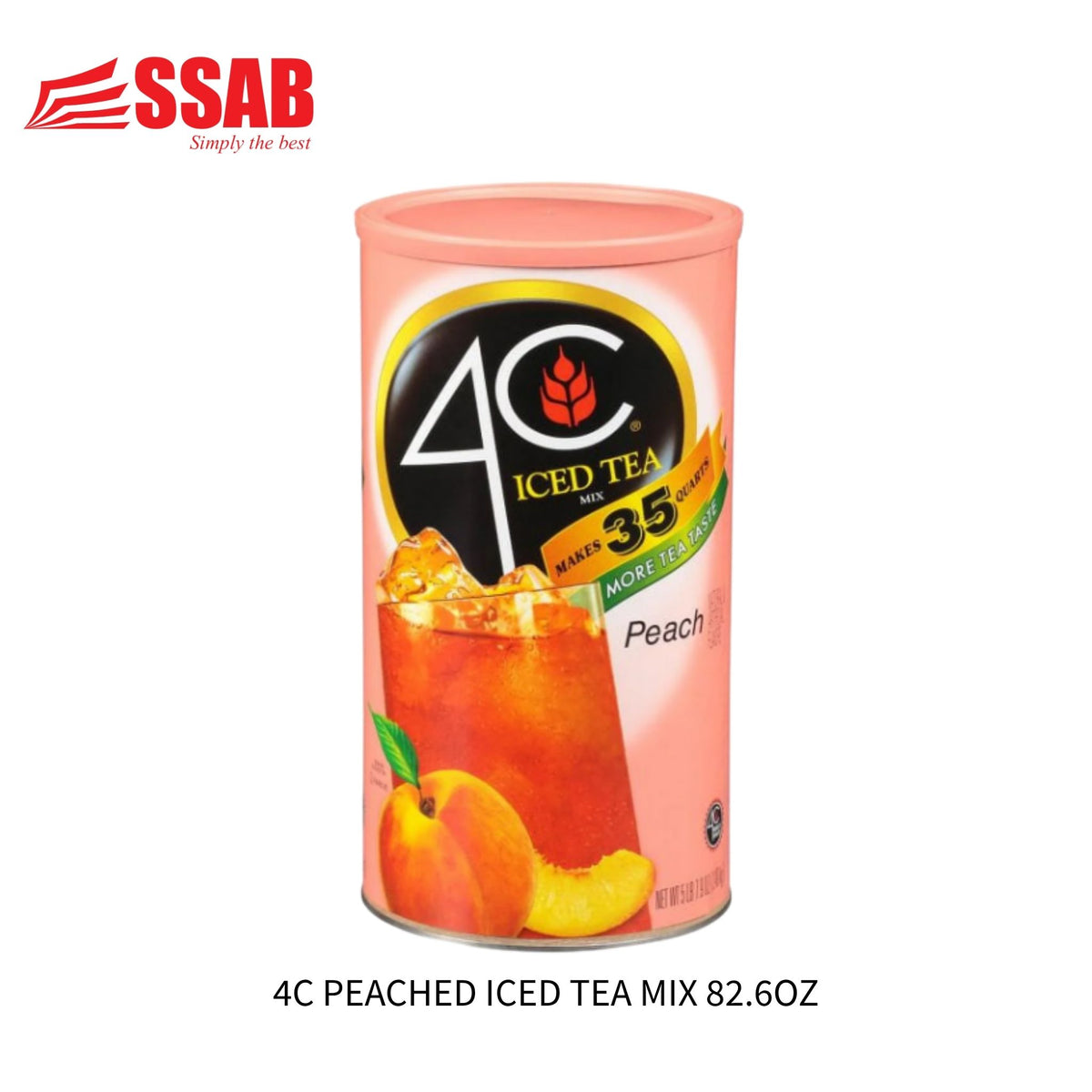 4C PEACHED ICED TEA MIX 82.6OZ