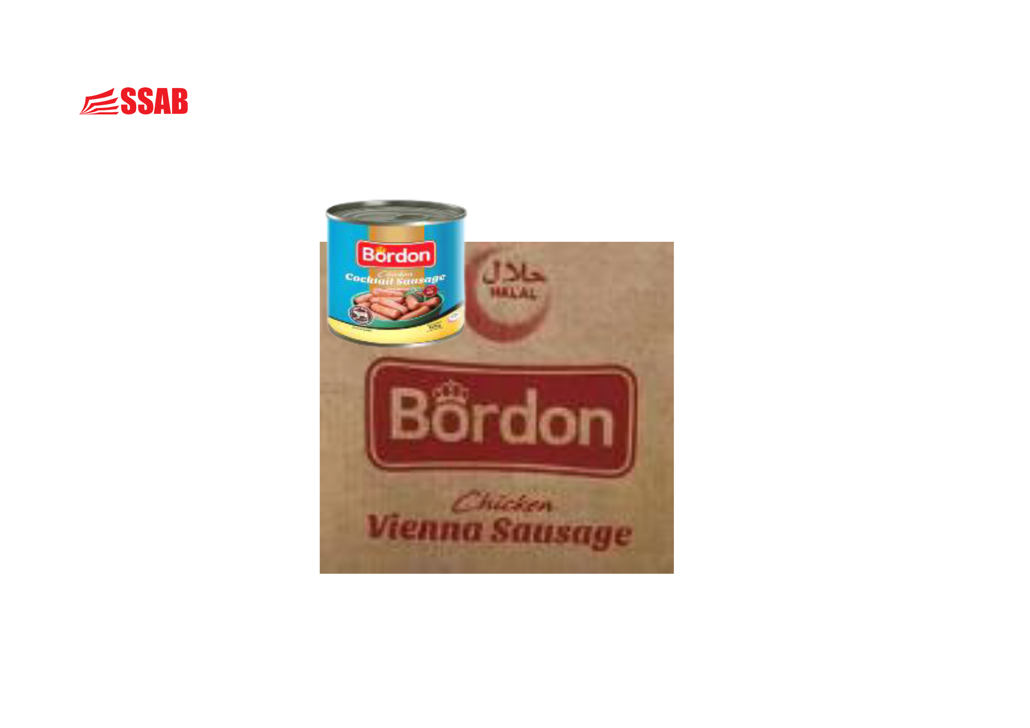 CHICKEN VIENNA SAUSAGES 15 X 120G/200G BORDON