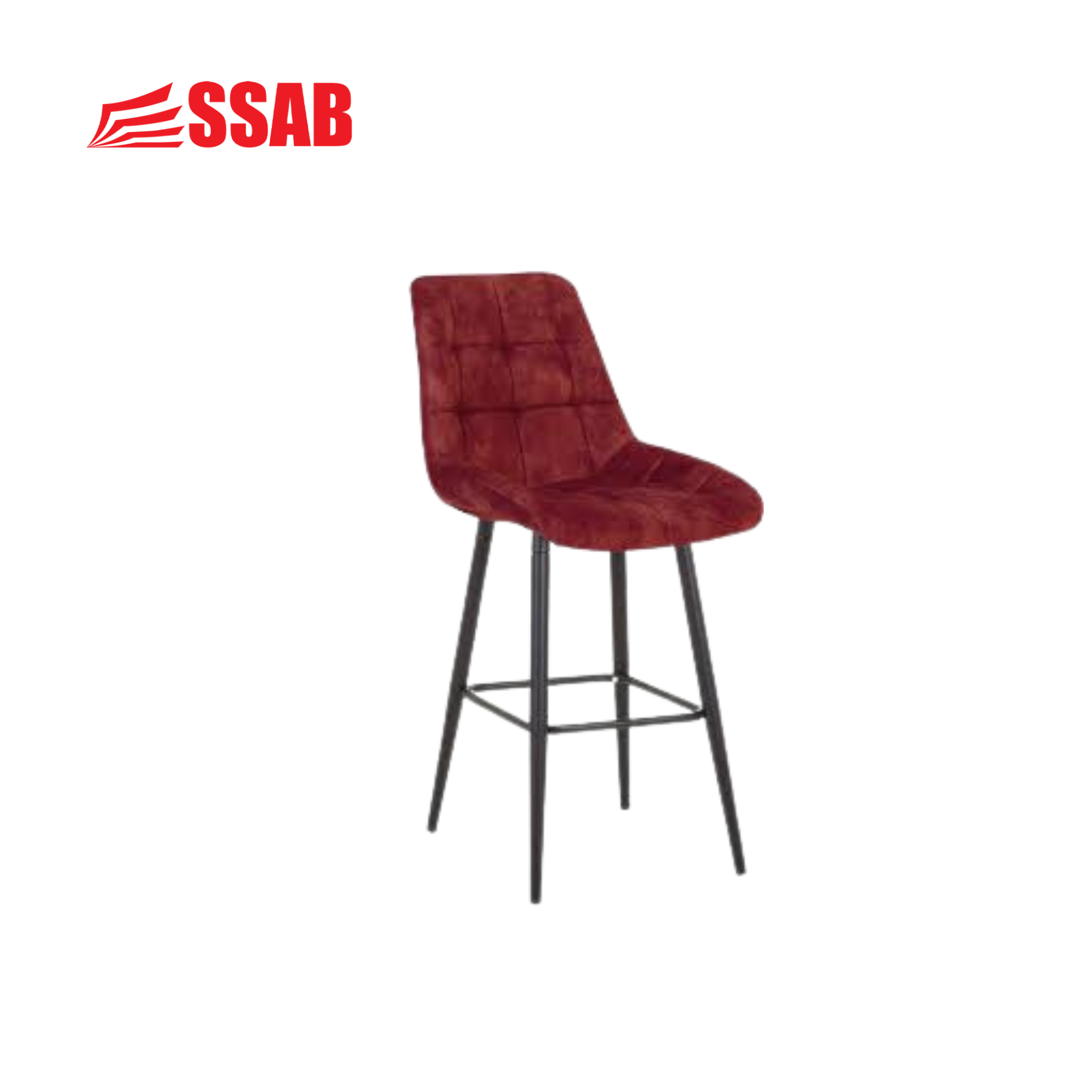 Lorraine Bar Stool - red