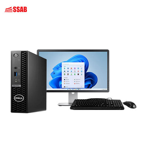 A GRADE DELL OPTIPLEX 7070 MICRO 15 PC + 24 AOC MONITOR