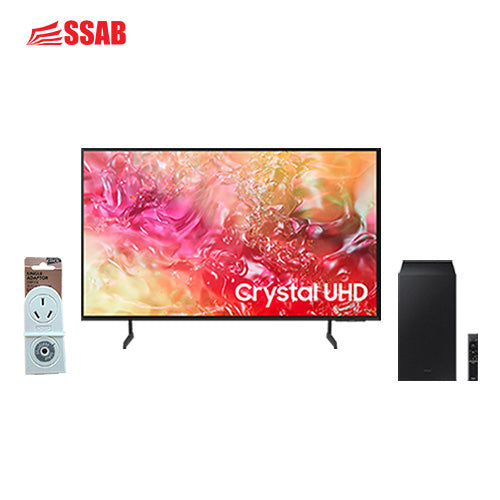 SAMSUNG 85" CRYSTAL / SURGE PROTECTOR / SAMSUNG SOUNDBAR
