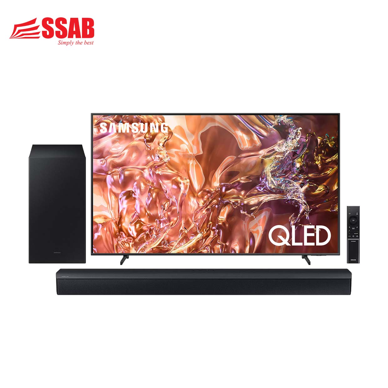 SAMSUNG 65" QE1D QLED TV/SAMSUNG C450 SOUNDBAR