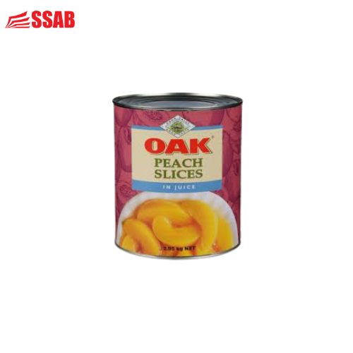 OAK PEACH SLICES IN JUICE 2.95KG