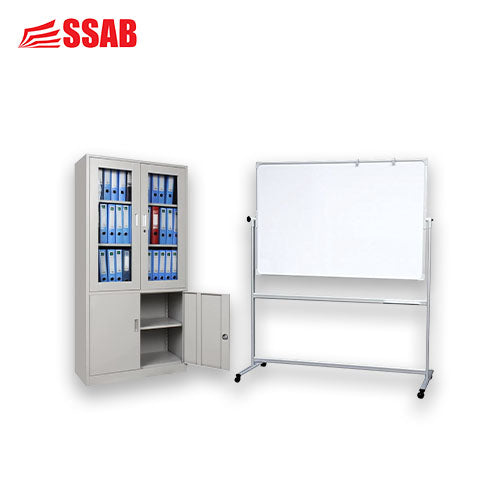 1 FILING CABINET / 1 WHITE BOARD 1200CM 1800CM ACCESSORIES