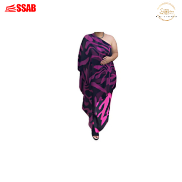 SAMSON LEE ONE SHOULDER WITH PONCHO DRESS 16-22