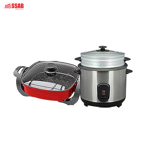 GEVI RICE COOKER 1.8L/10 CUP ELECTRIC SKILLET