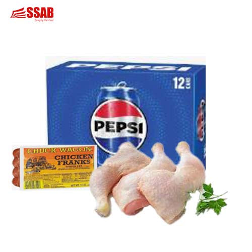 CHICKEN LEG QUARTER 8KG/BAR-S CHUCKWAGON FRANKS 340g *12/PEPSI 355ml 12PK