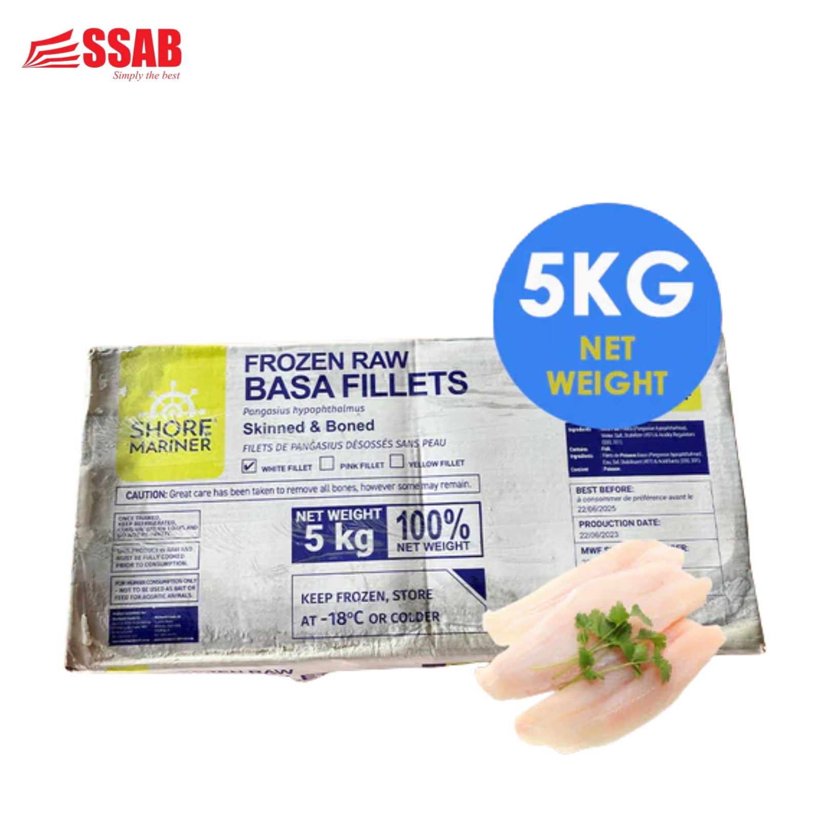 SEA BREEZE Basa White Pieces 600g