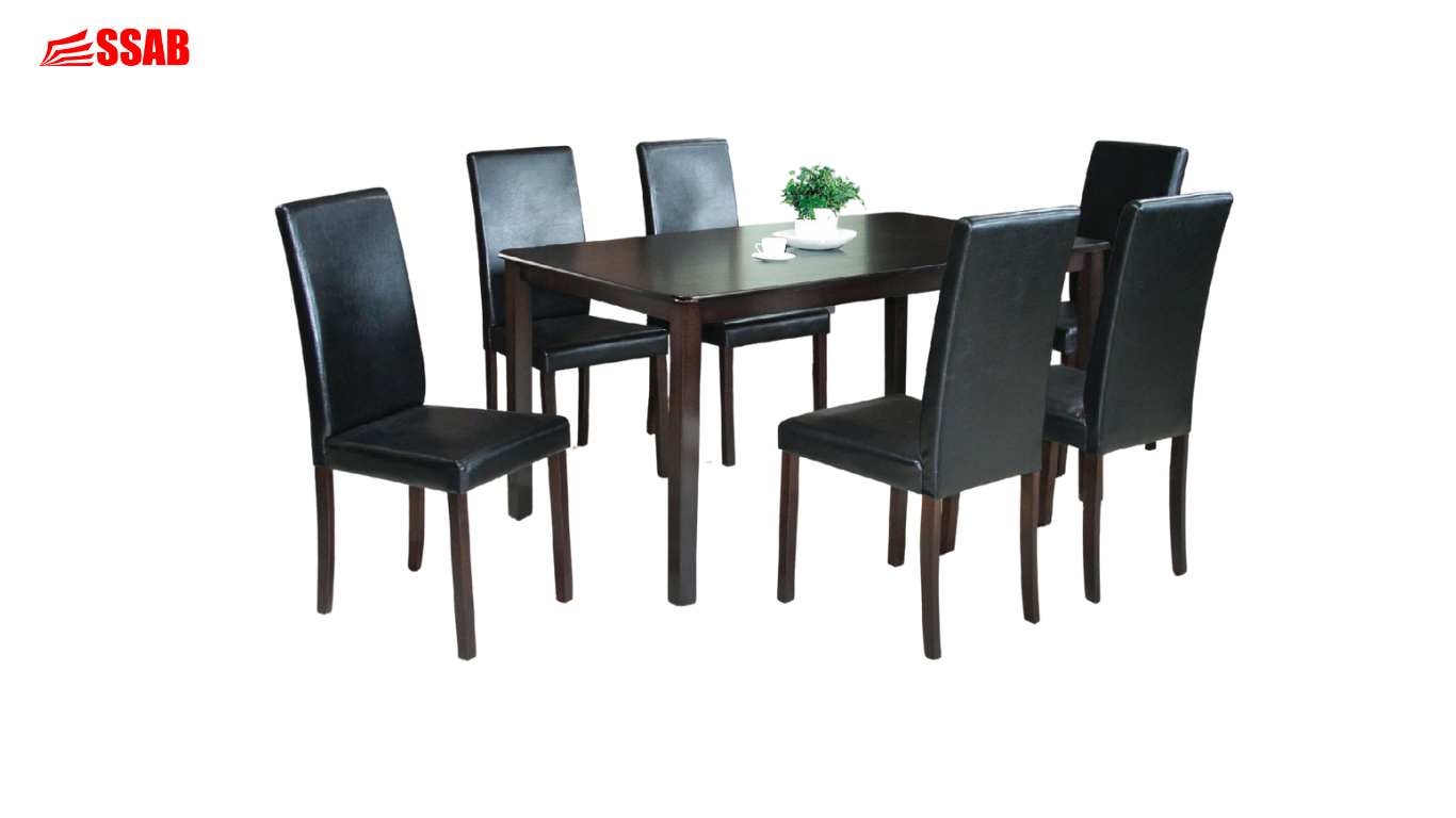 TAMI+SHELTON DINING SET 6 SEATER