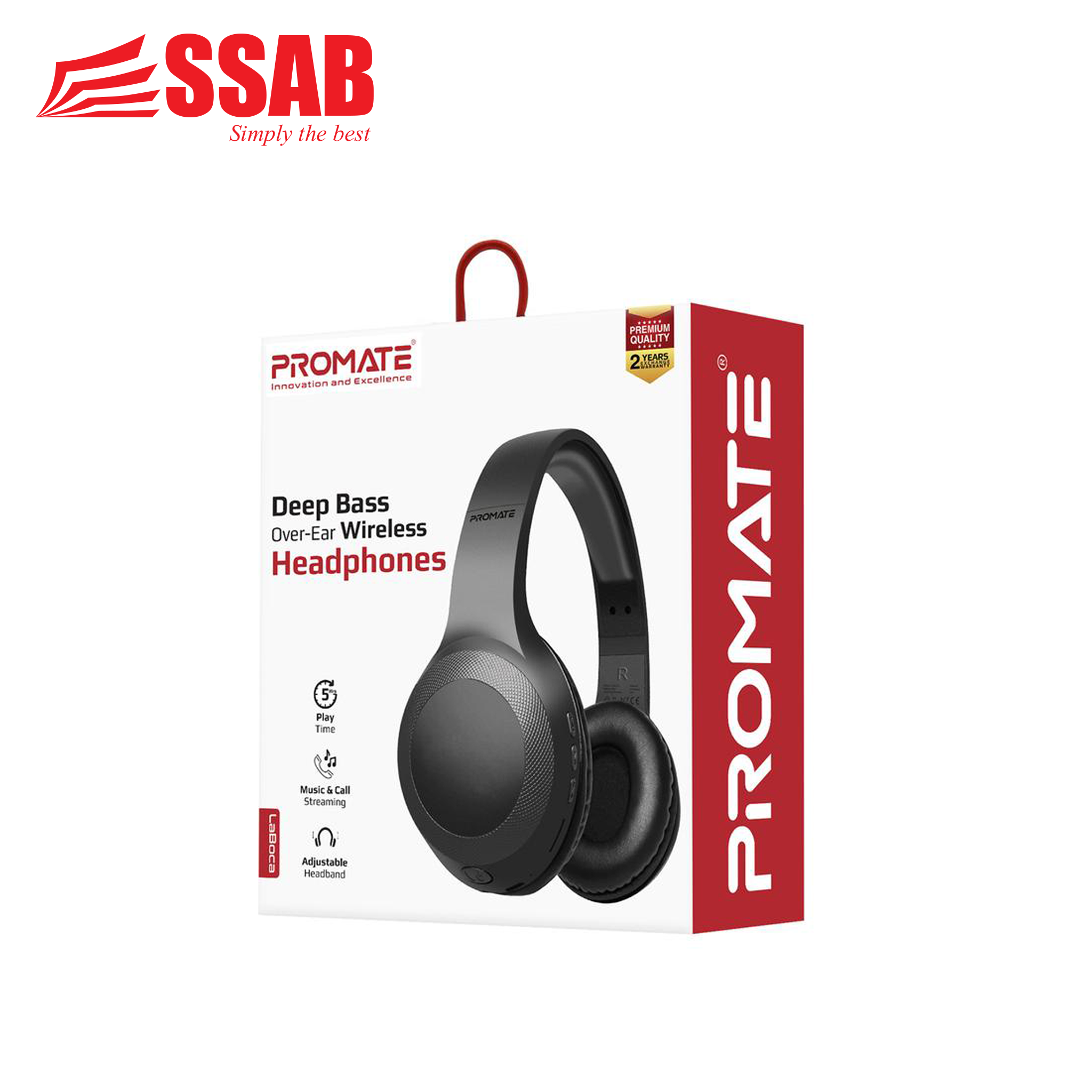 Promate Deep Bass Over-ear Headphone