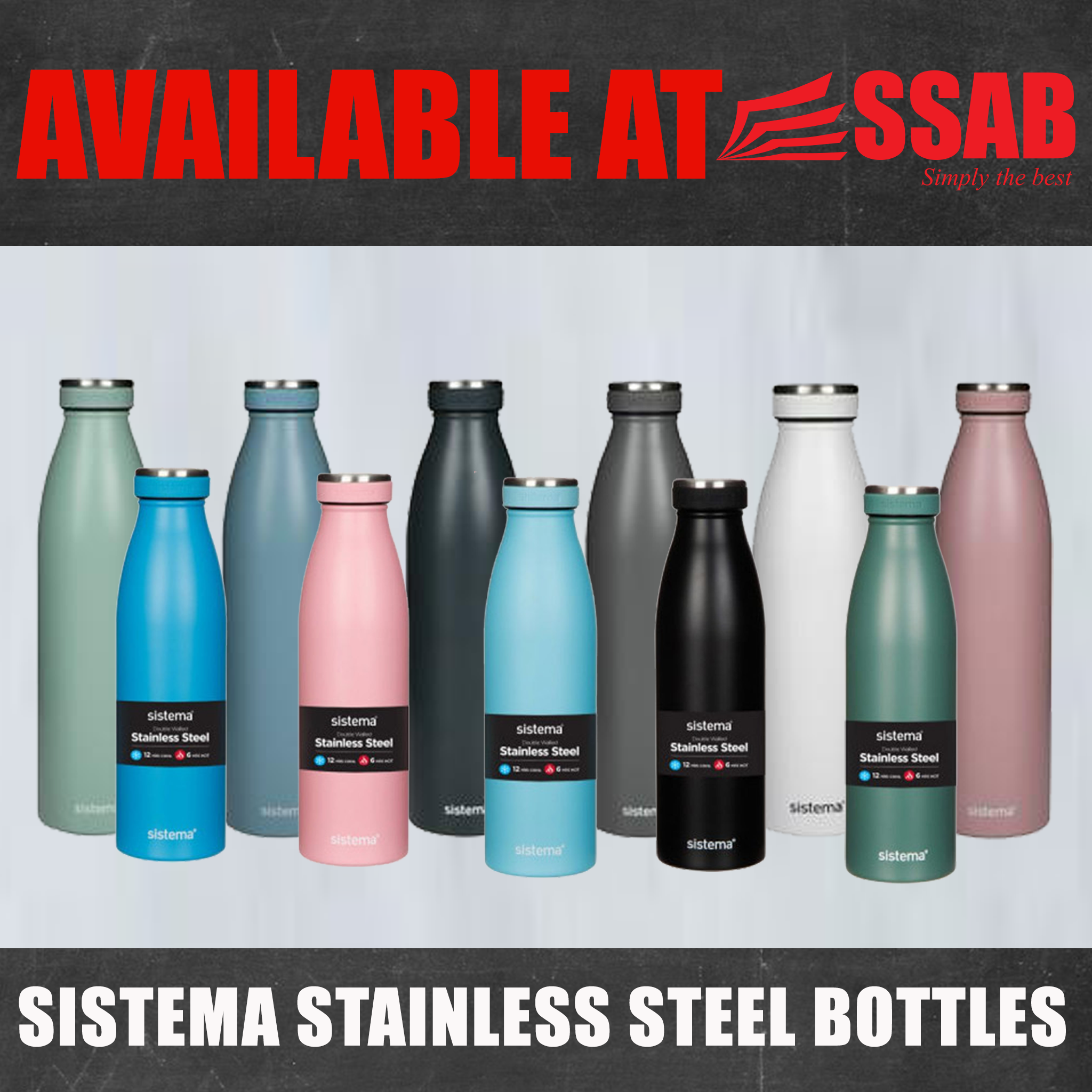 Sistema Stainless Steel Bottle 750ML